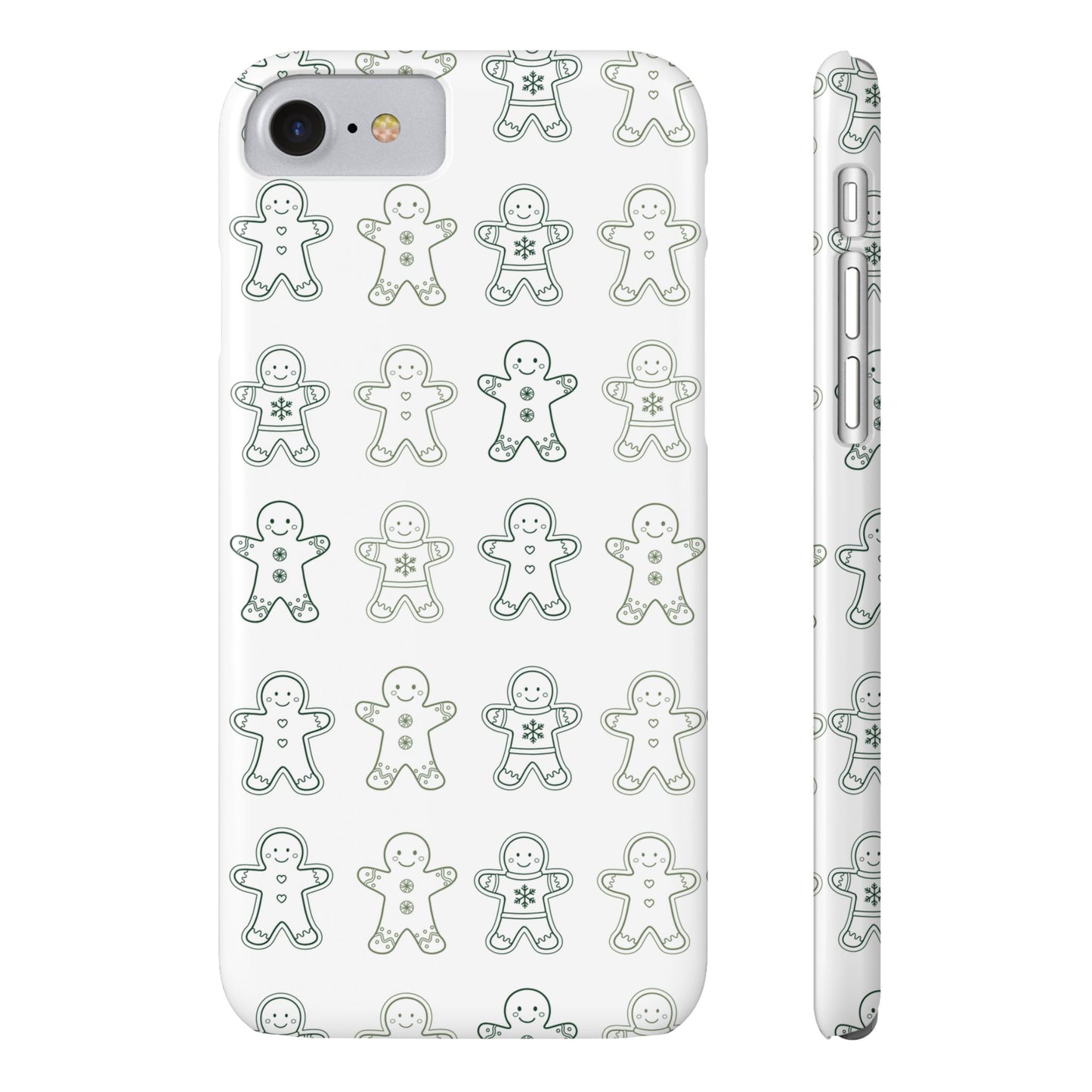 Small Gingerbread Slim Phone Case - Festive Holiday Design