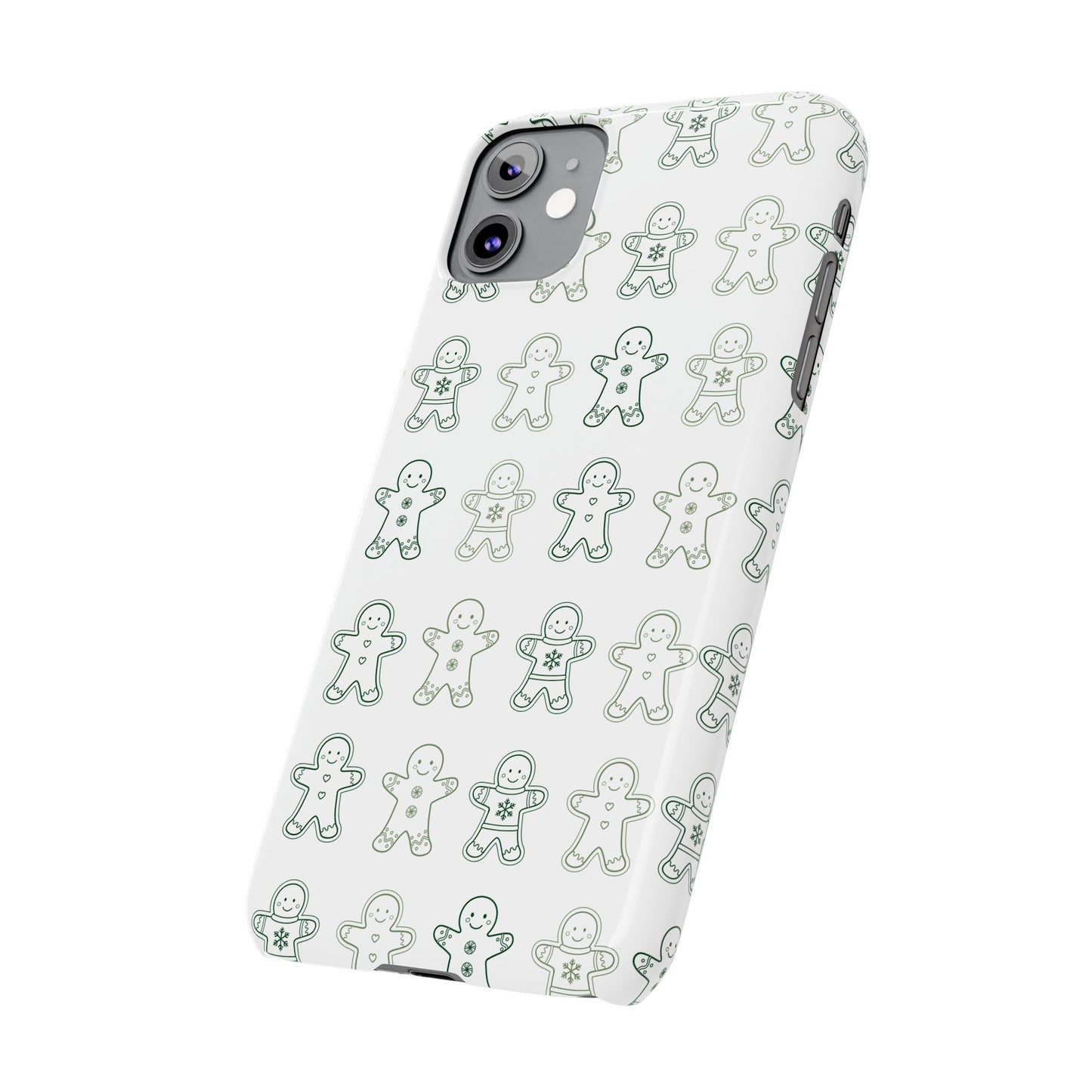 Small Gingerbread Slim Phone Case - Festive Holiday Design