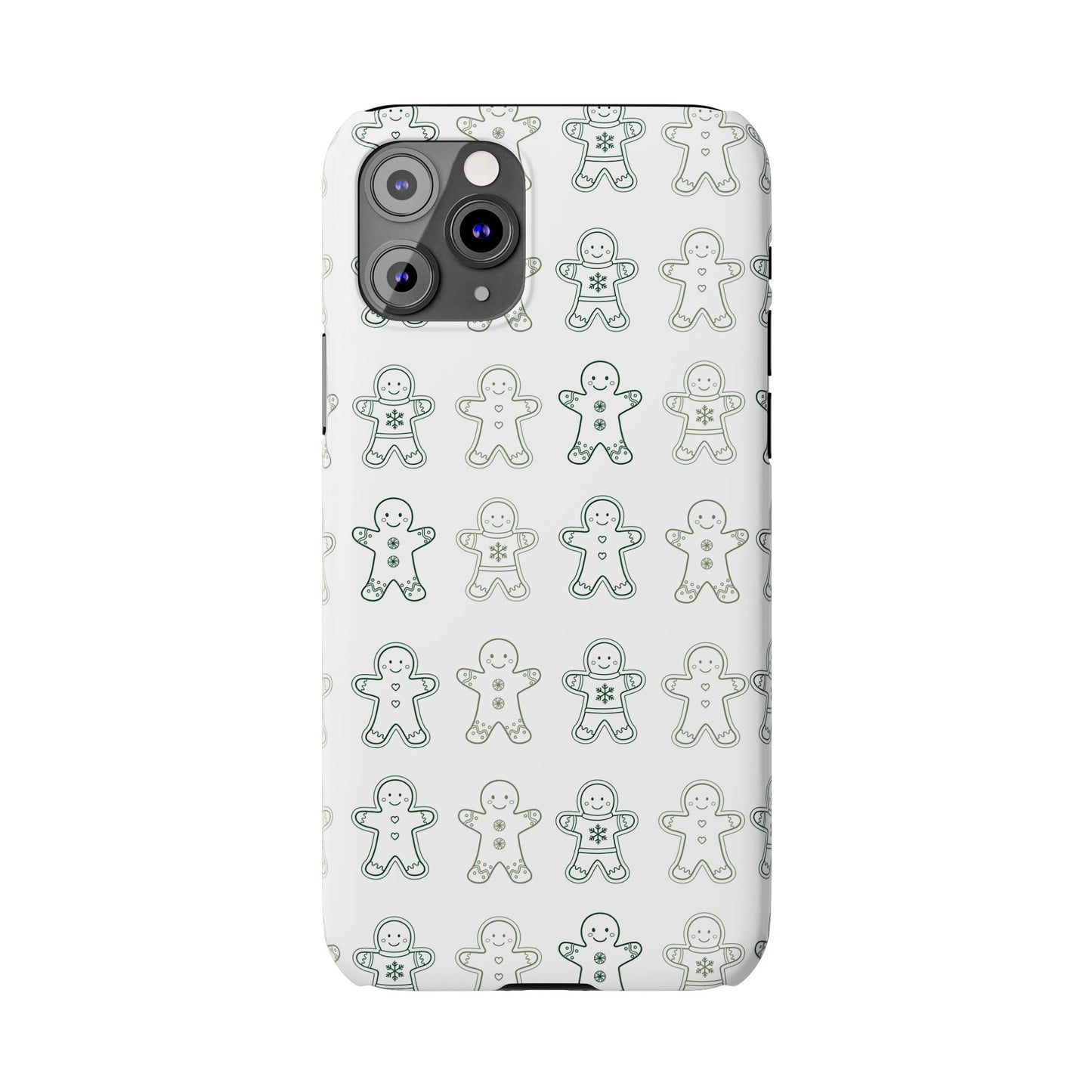 Small Gingerbread Slim Phone Case - Festive Holiday Design