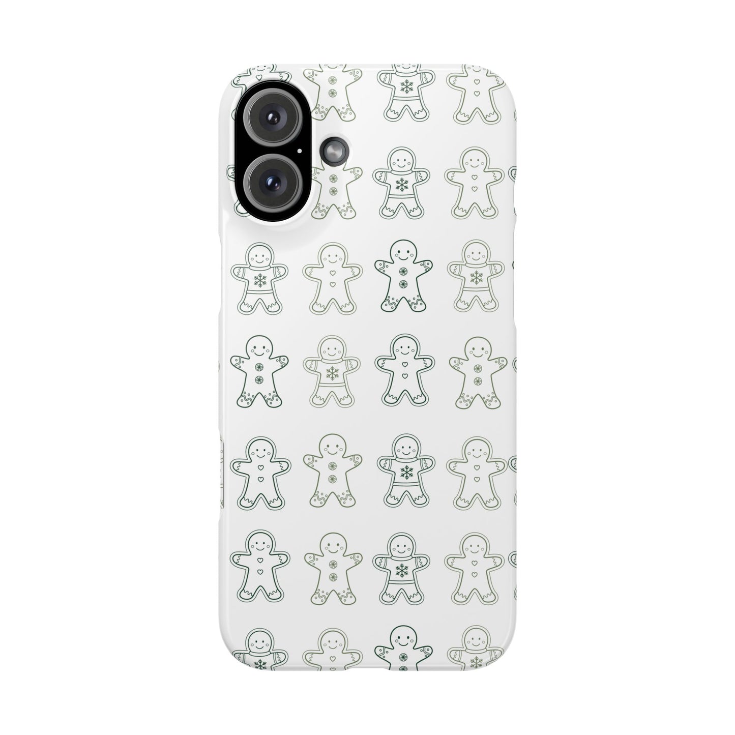 Small Gingerbread Slim Phone Case - Festive Holiday Design