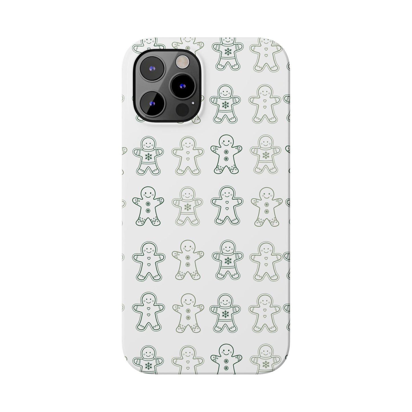 Small Gingerbread Slim Phone Case - Festive Holiday Design