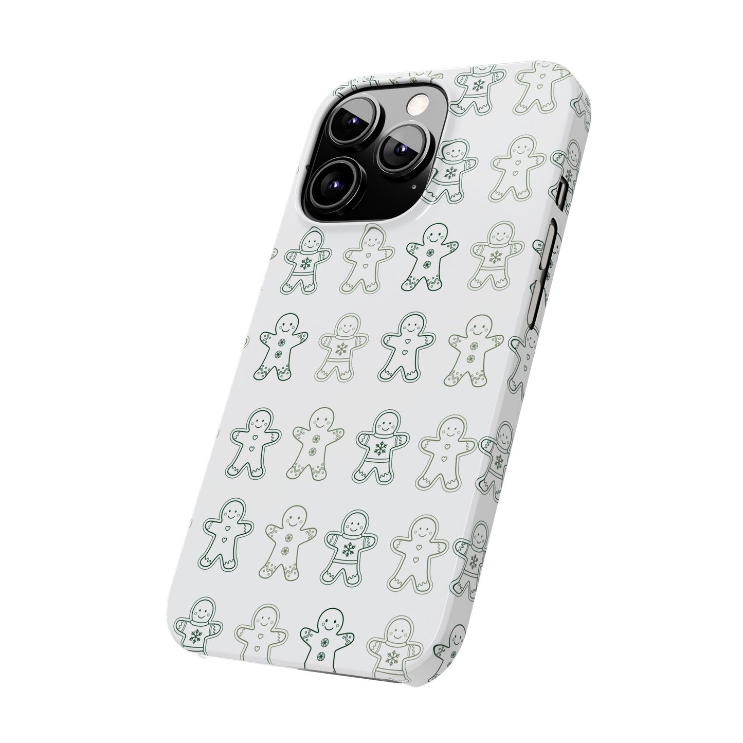 Small Gingerbread Slim Phone Case - Festive Holiday Design