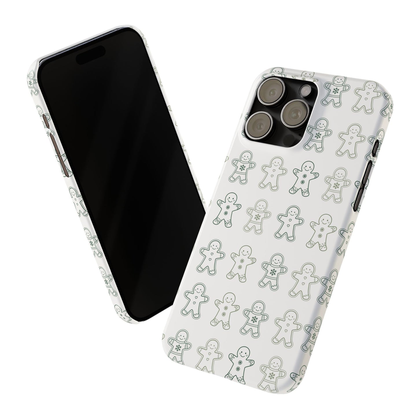 Small Gingerbread Slim Phone Case - Festive Holiday Design