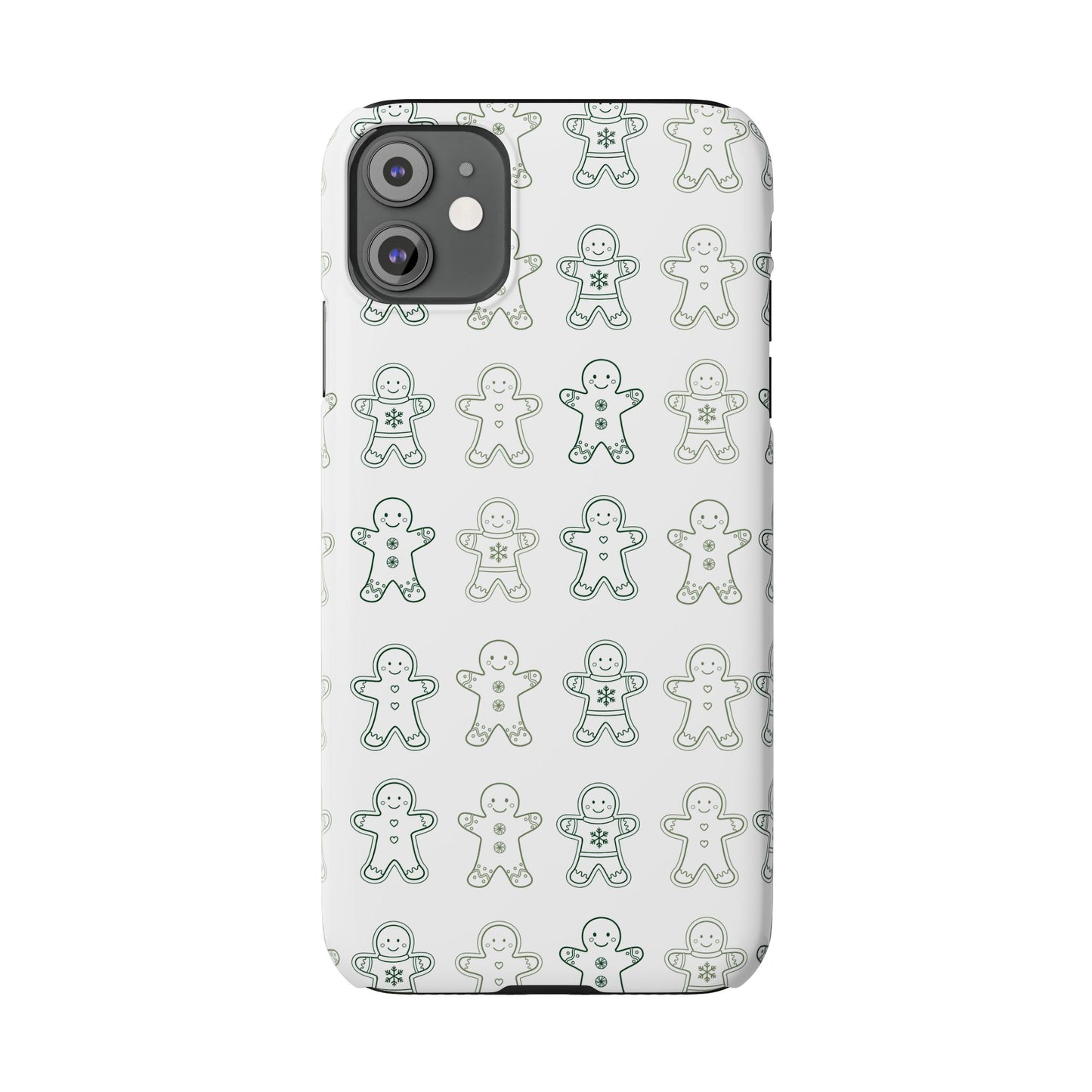 Small Gingerbread Slim Phone Case - Festive Holiday Design