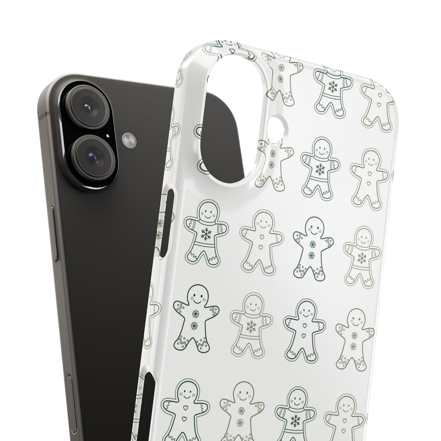 Small Gingerbread Slim Phone Case - Festive Holiday Design