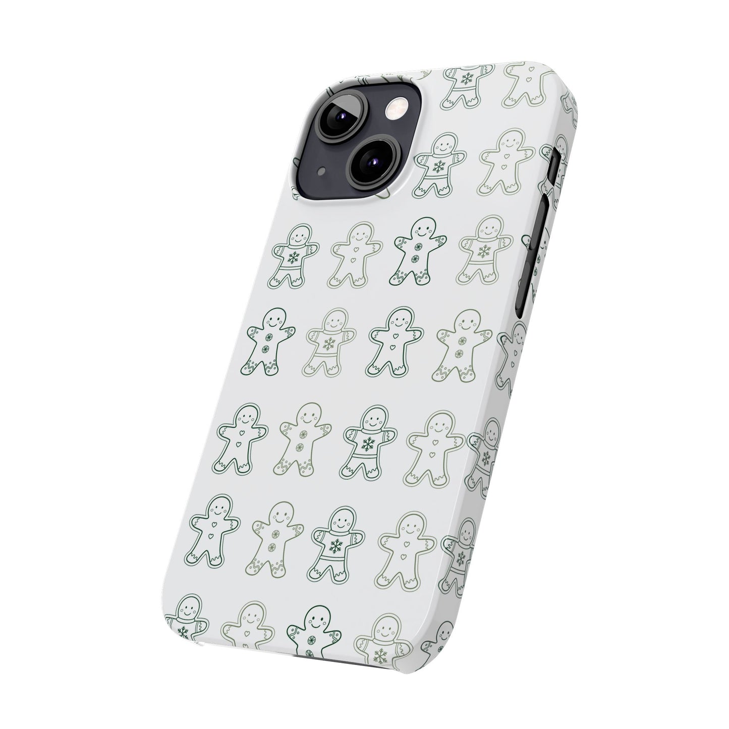 Small Gingerbread Slim Phone Case - Festive Holiday Design