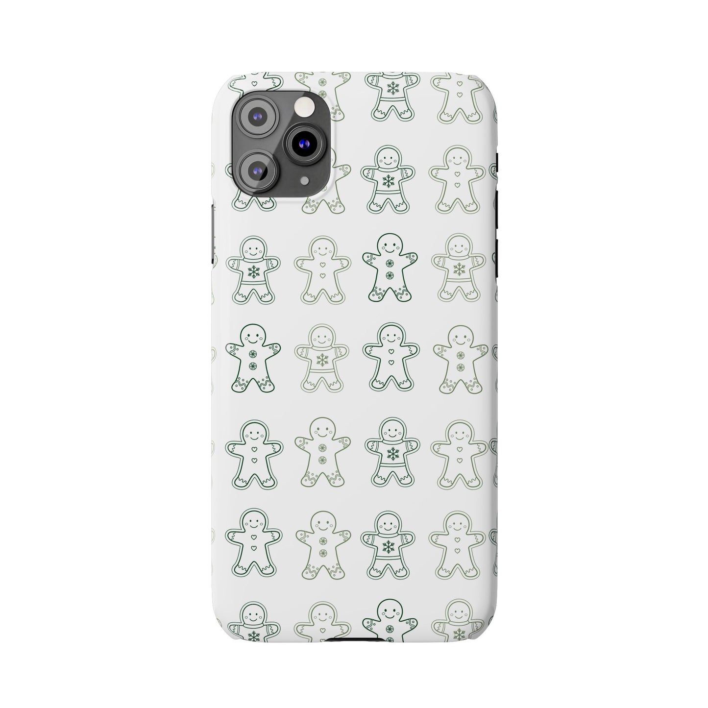 Small Gingerbread Slim Phone Case - Festive Holiday Design