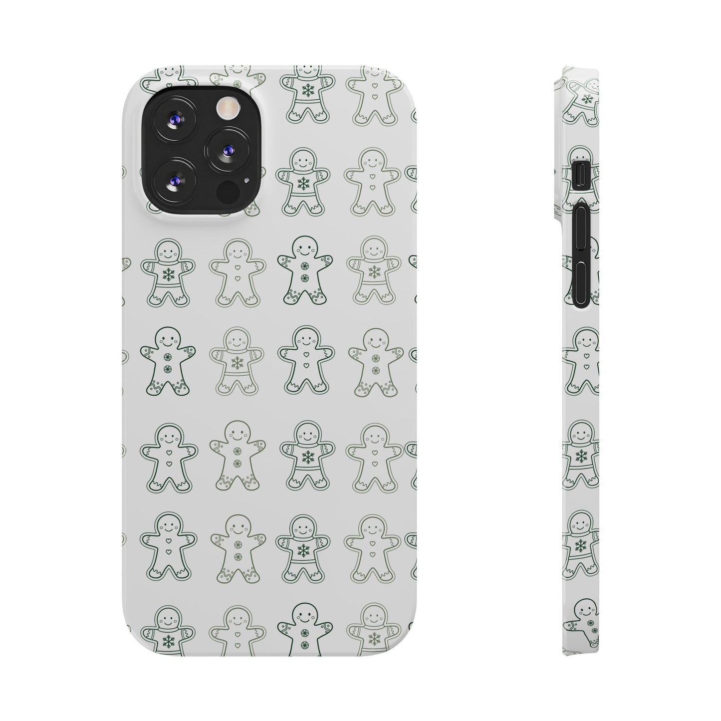 Small Gingerbread Slim Phone Case - Festive Holiday Design