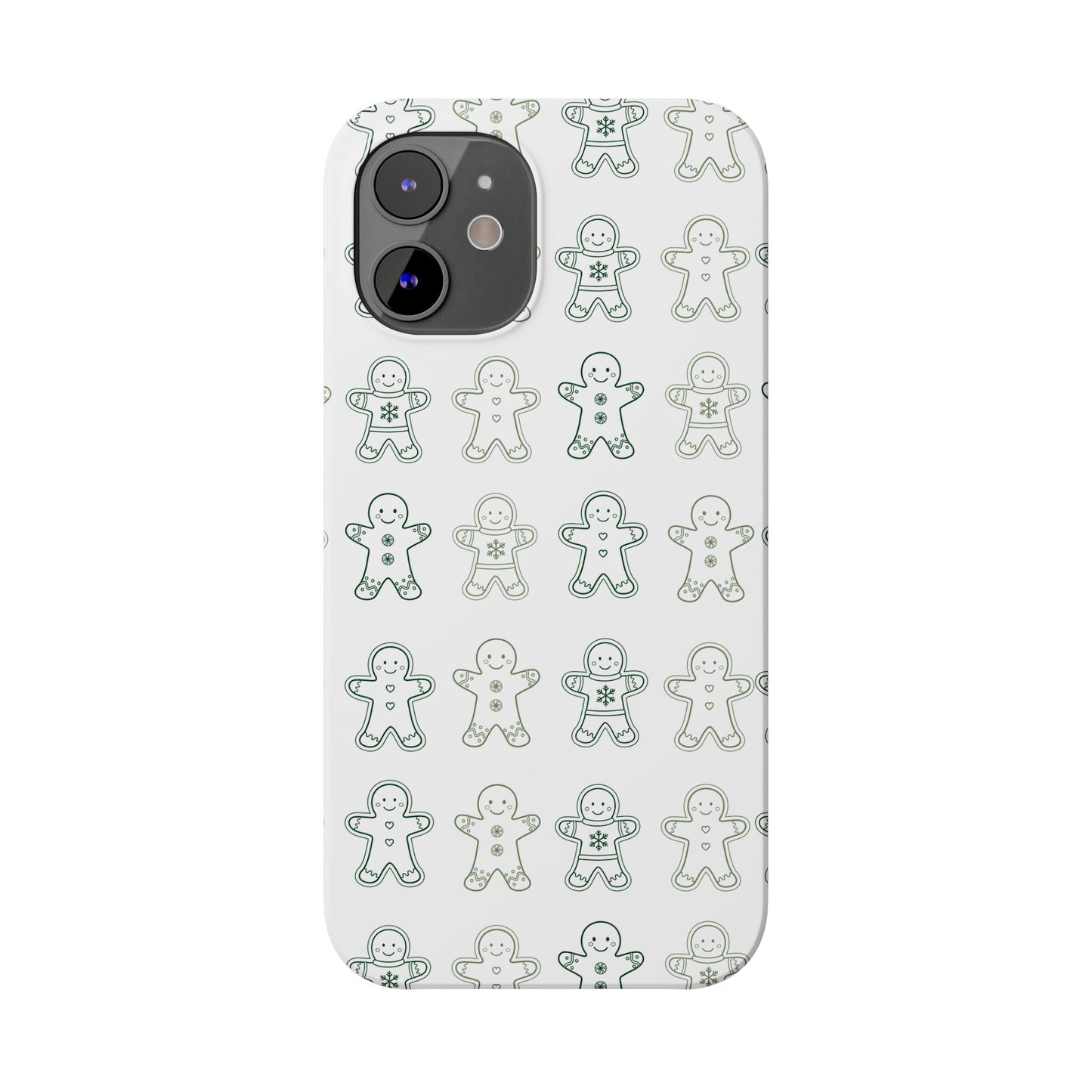 Small Gingerbread Slim Phone Case - Festive Holiday Design