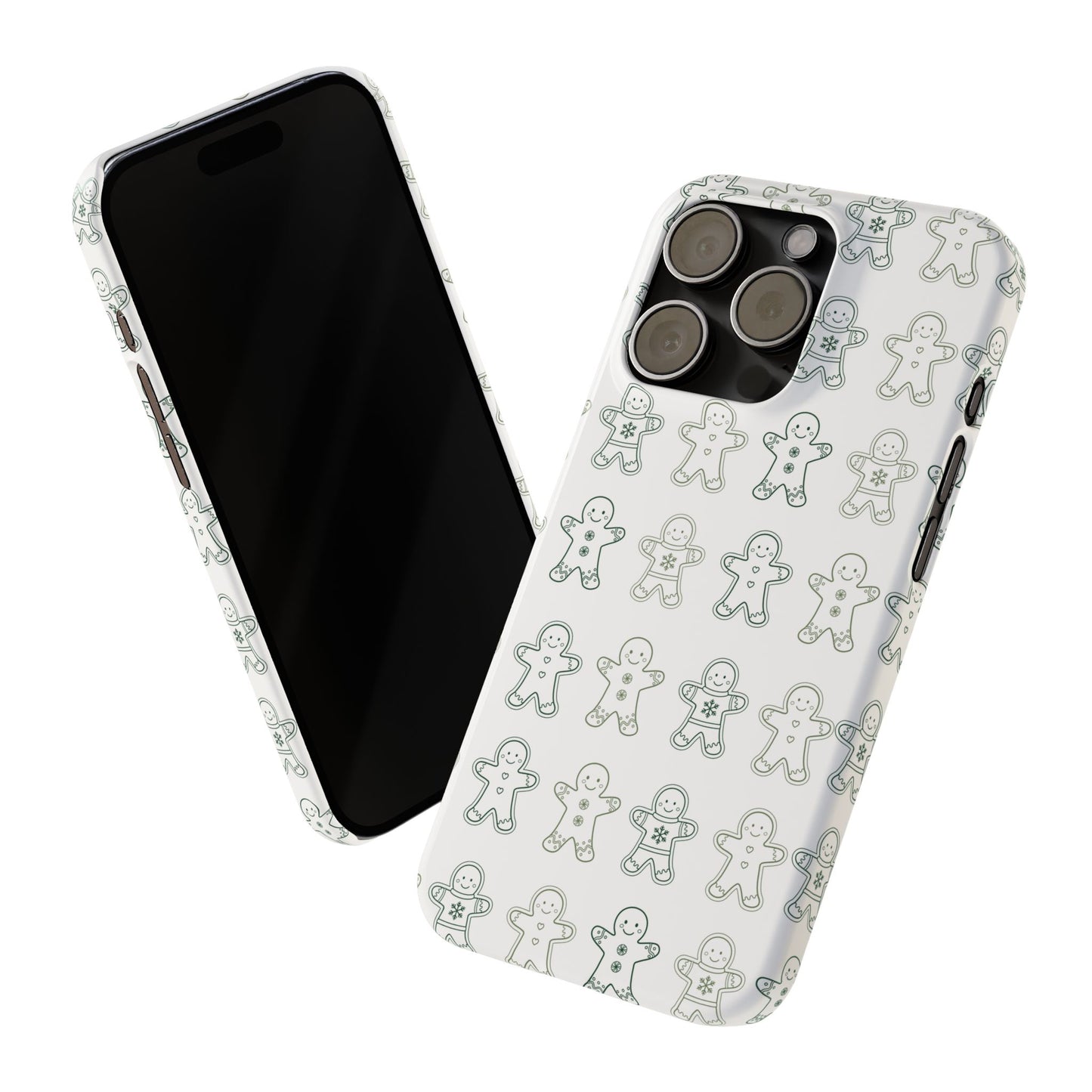 Small Gingerbread Slim Phone Case - Festive Holiday Design