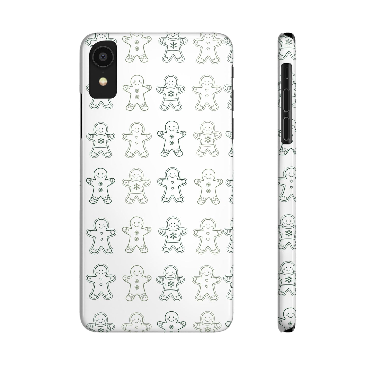 Small Gingerbread Slim Phone Case - Festive Holiday Design