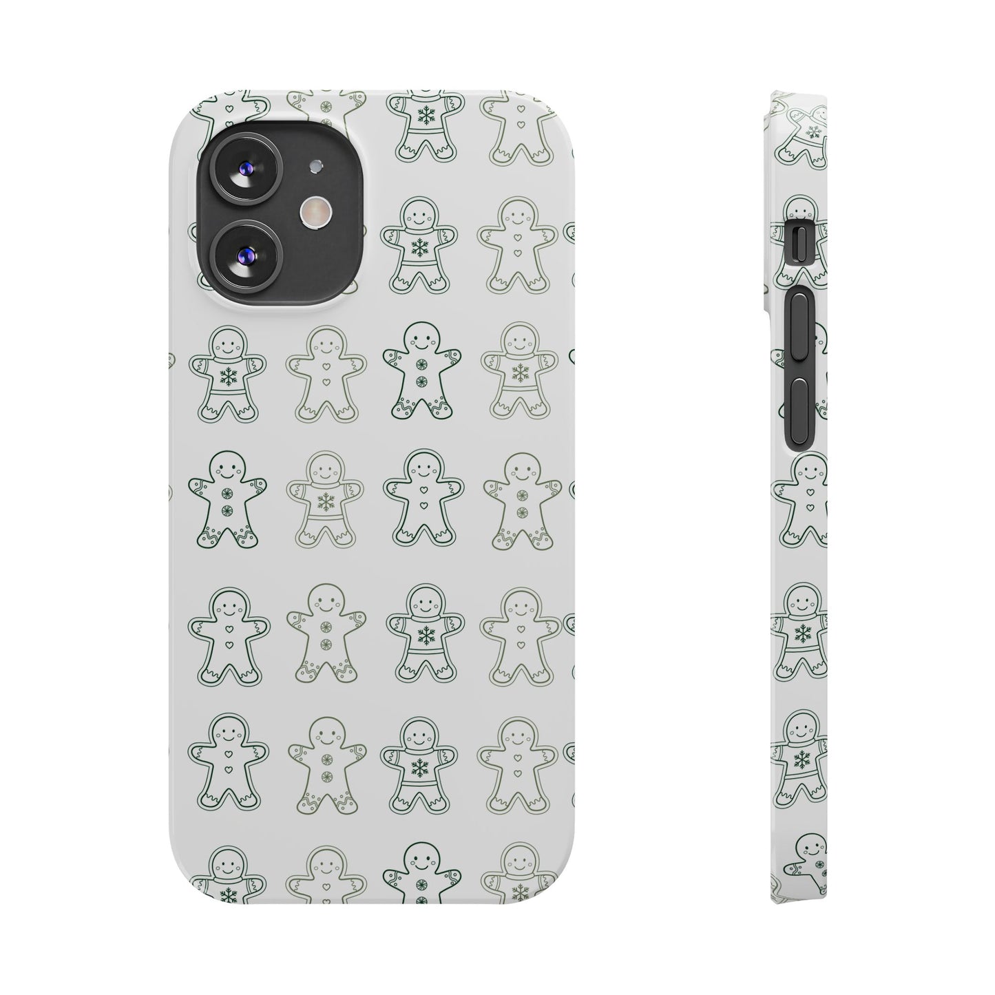 Small Gingerbread Slim Phone Case - Festive Holiday Design