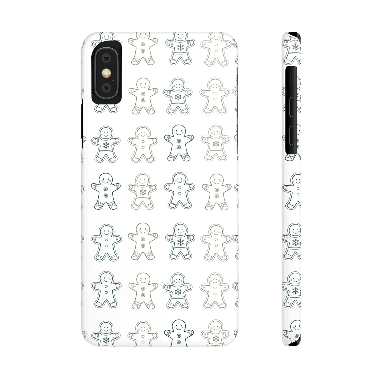 Small Gingerbread Slim Phone Case - Festive Holiday Design