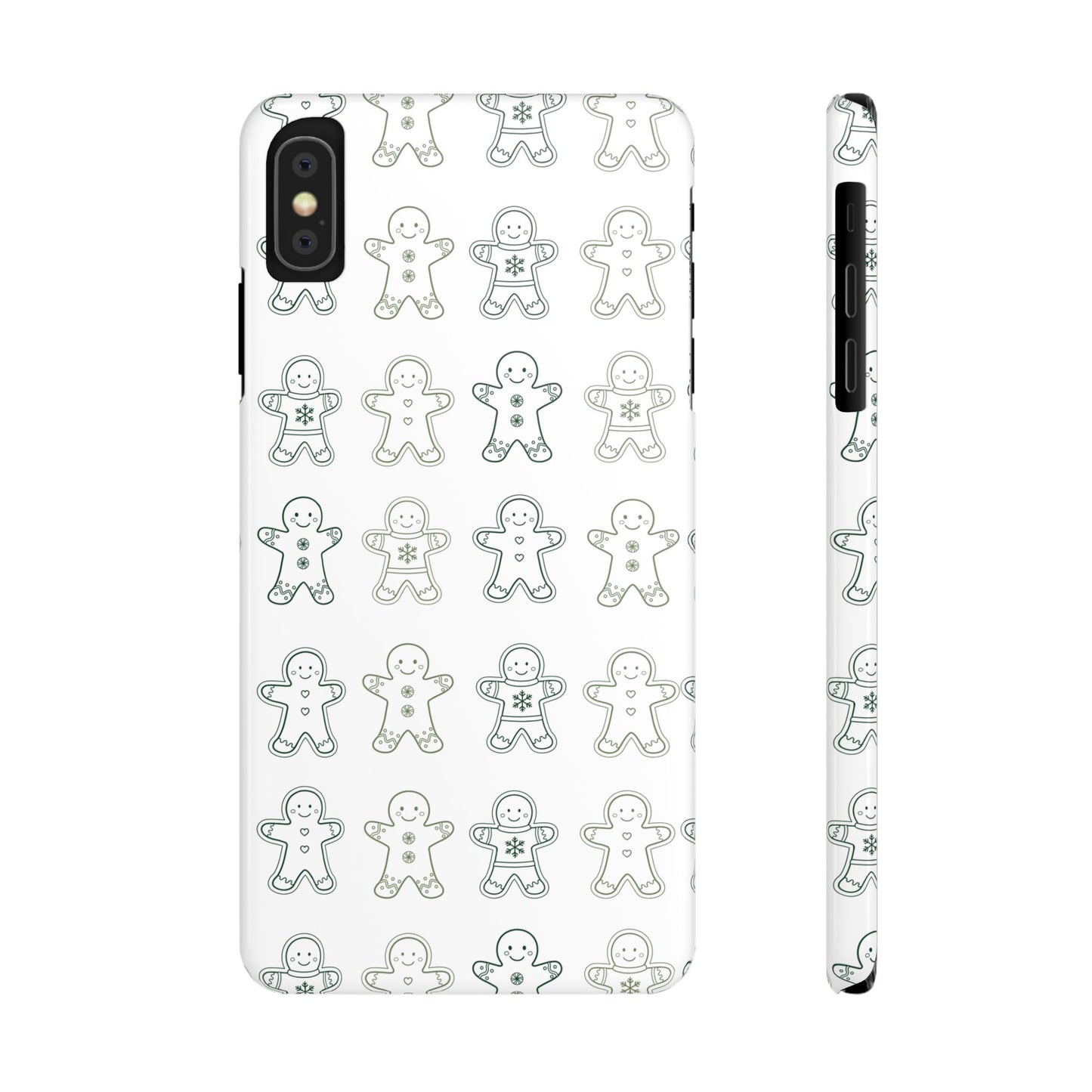 Small Gingerbread Slim Phone Case - Festive Holiday Design