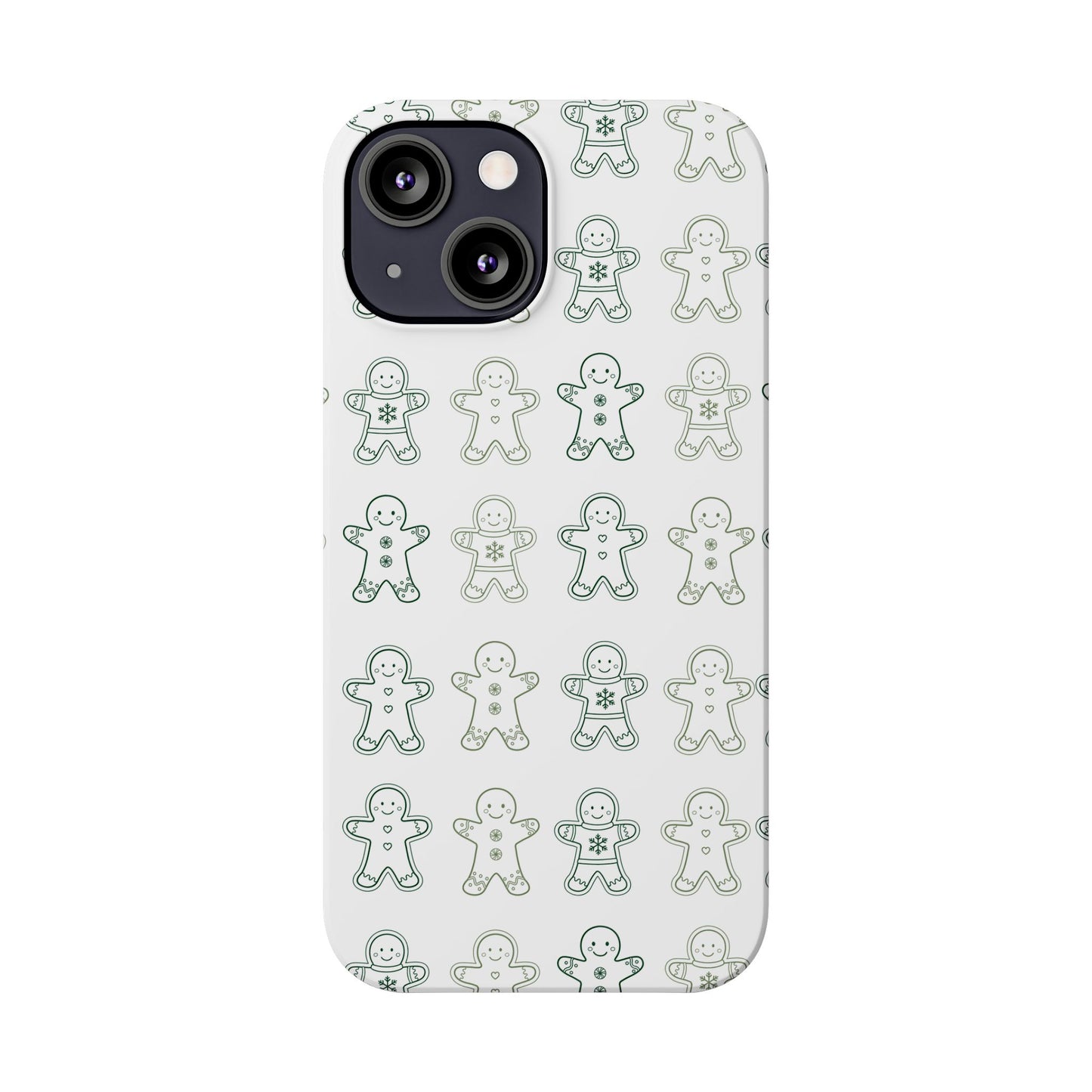 Small Gingerbread Slim Phone Case - Festive Holiday Design