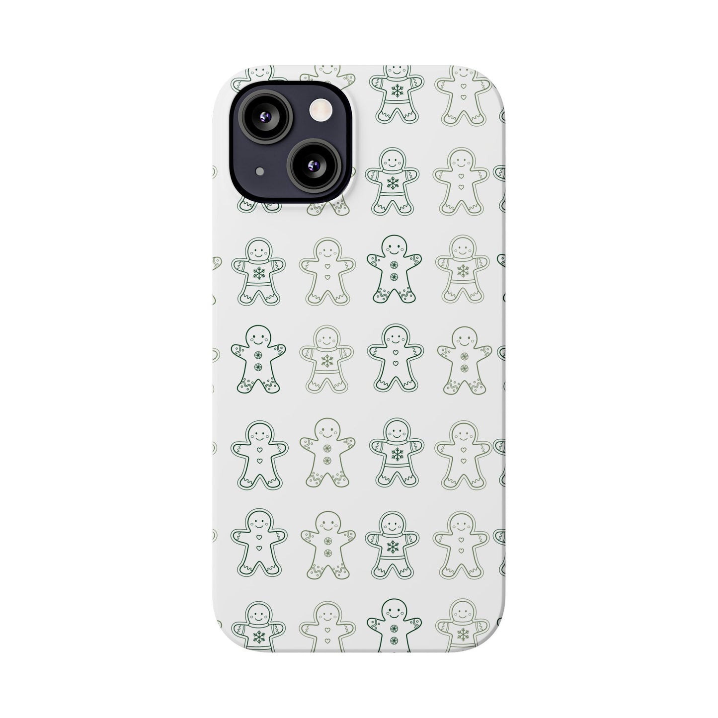 Small Gingerbread Slim Phone Case - Festive Holiday Design