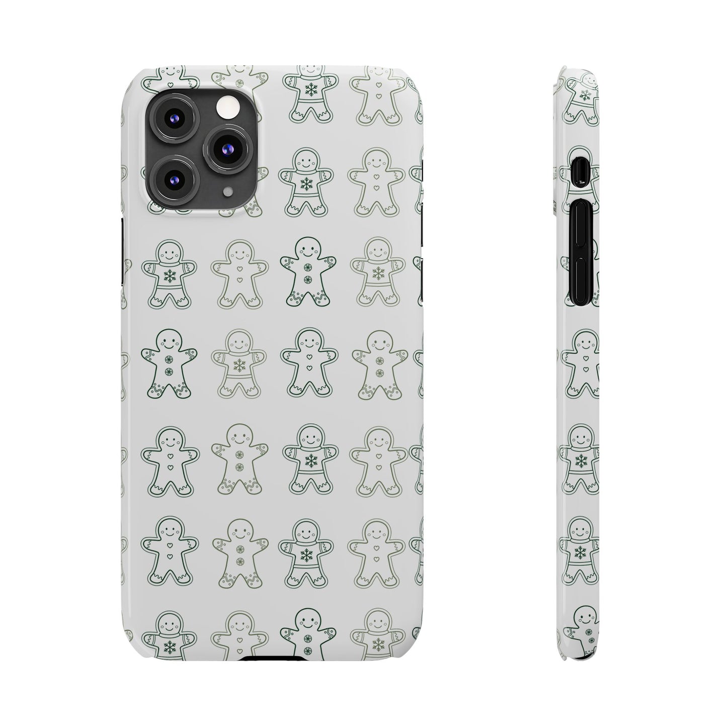 Small Gingerbread Slim Phone Case - Festive Holiday Design