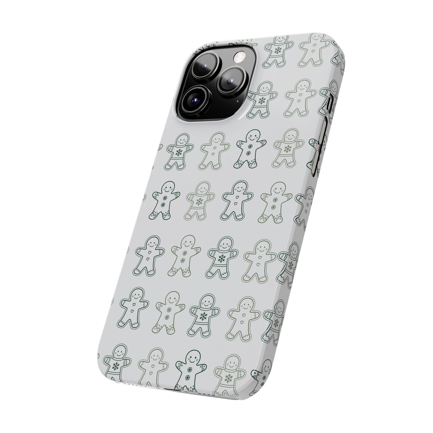 Small Gingerbread Slim Phone Case - Festive Holiday Design