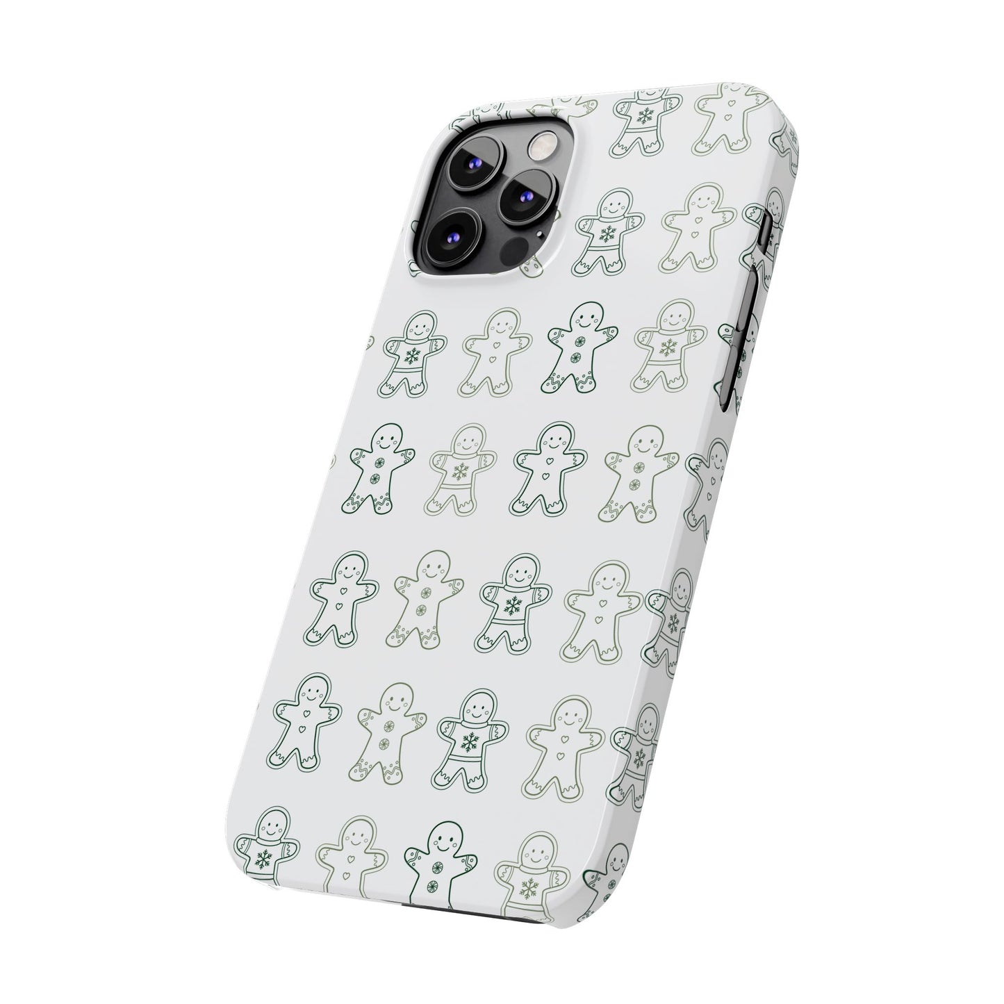 Small Gingerbread Slim Phone Case - Festive Holiday Design