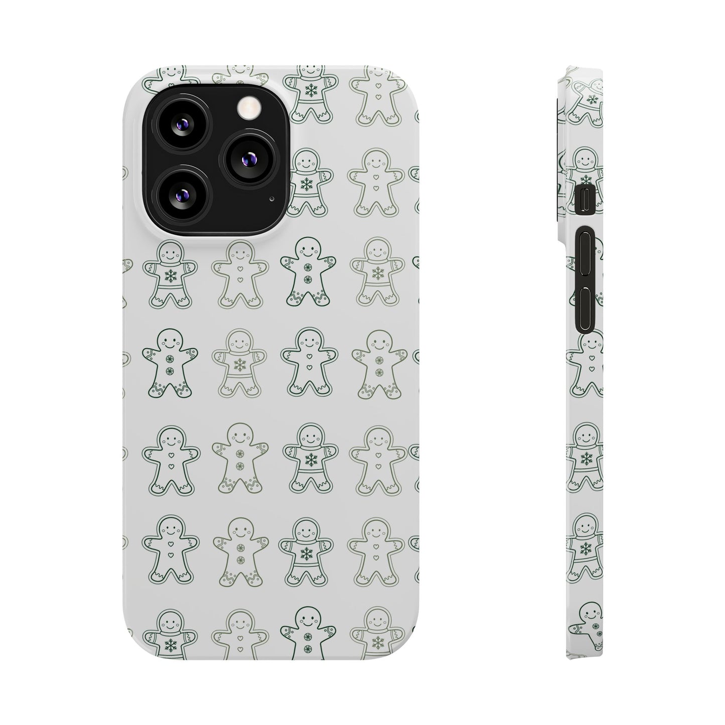 Small Gingerbread Slim Phone Case - Festive Holiday Design