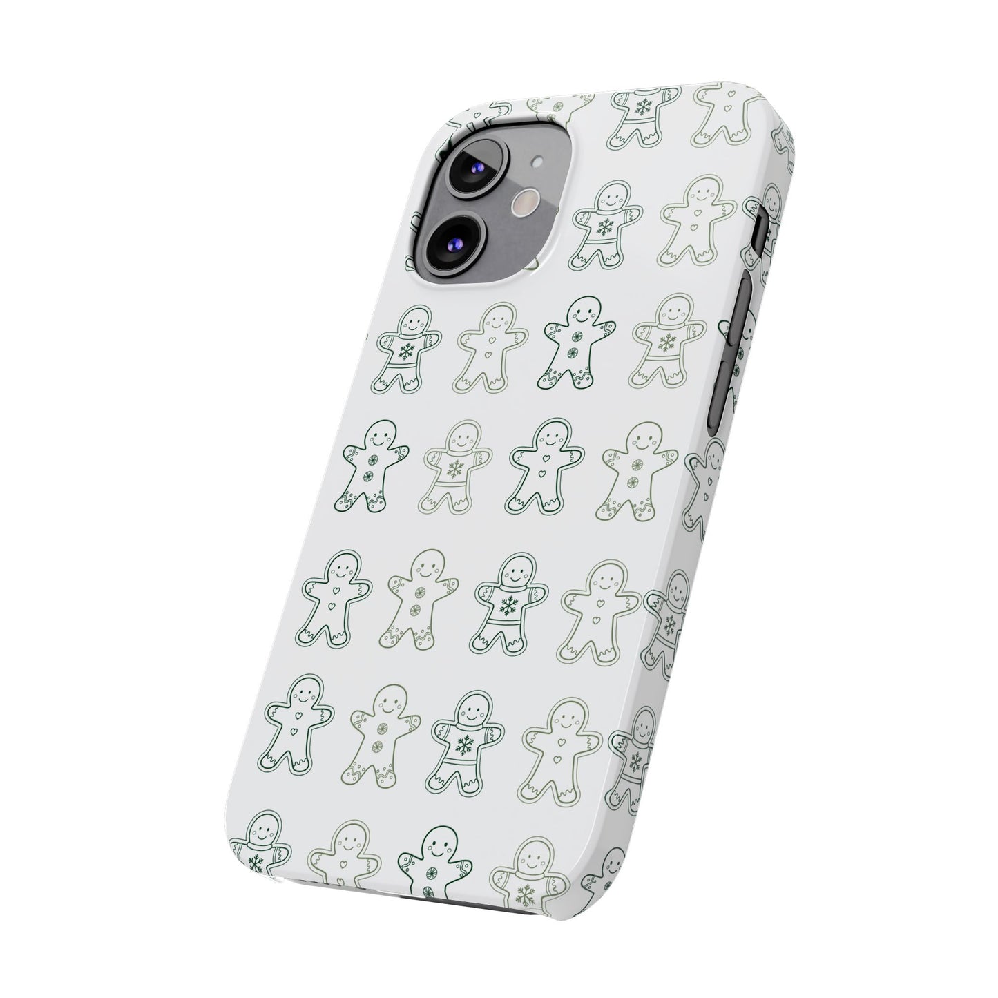 Small Gingerbread Slim Phone Case - Festive Holiday Design