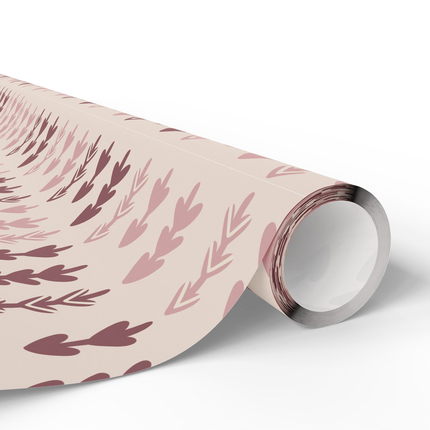 Elegant  Pink and Purple Trees Holiday Wrapping Paper - Classic Modern Warm Design