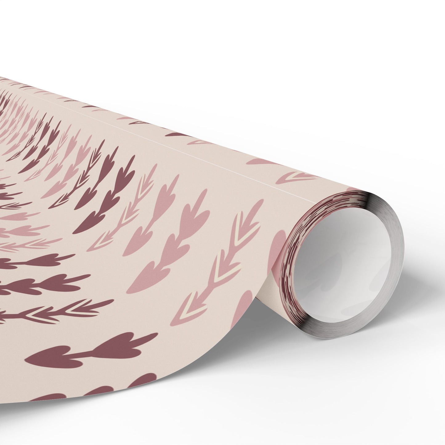 Elegant  Pink and Purple Trees Holiday Wrapping Paper - Classic Modern Warm Design