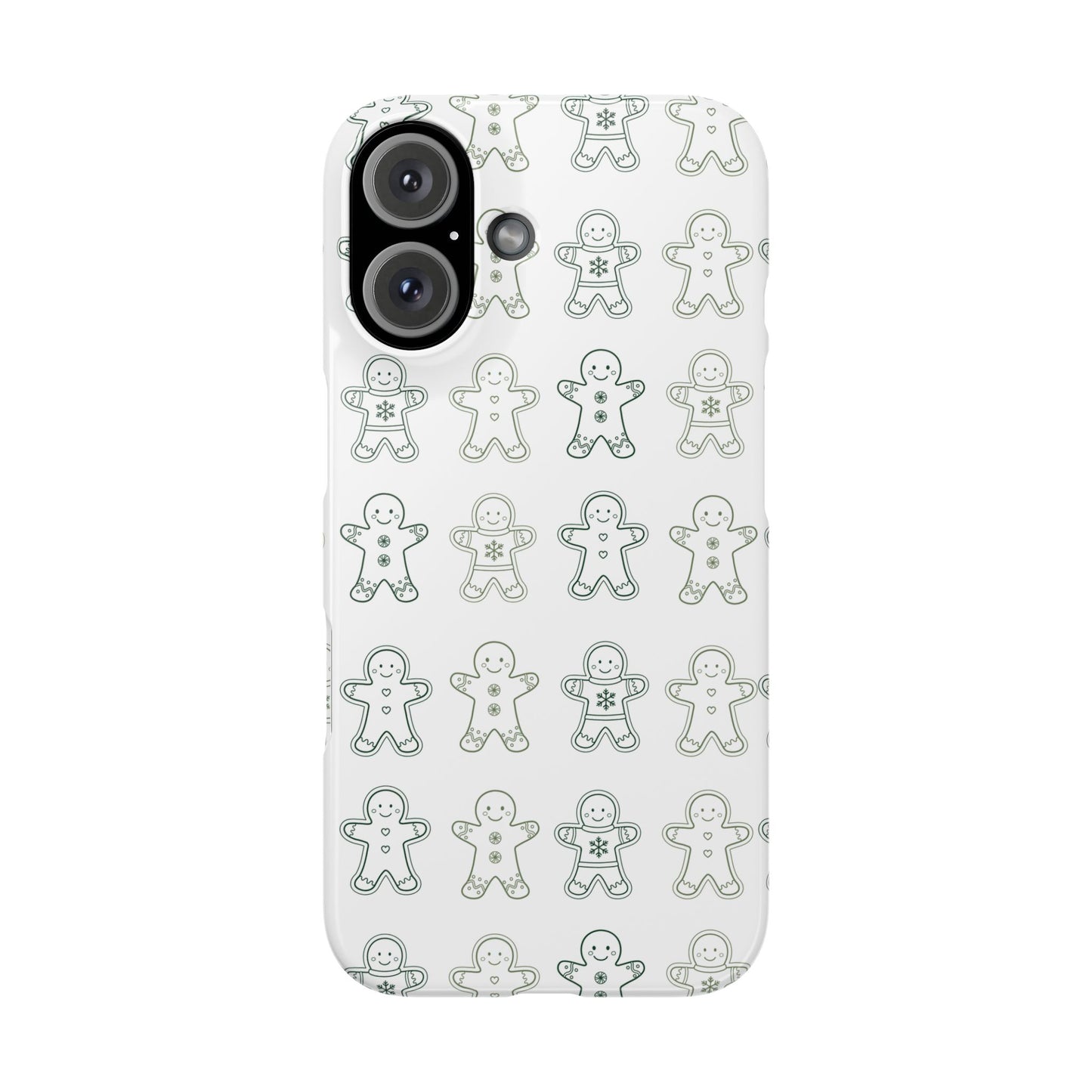 Small Gingerbread Slim Phone Case - Festive Holiday Design