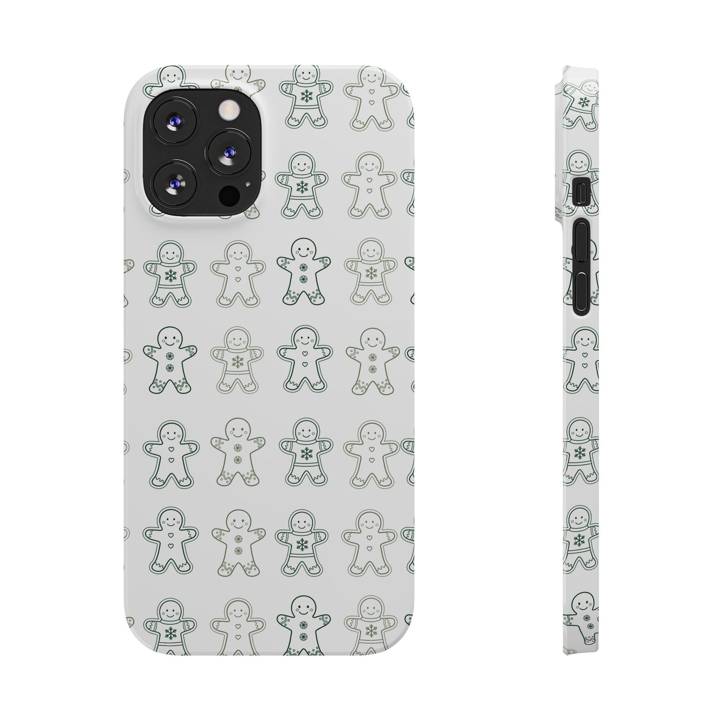 Small Gingerbread Slim Phone Case - Festive Holiday Design