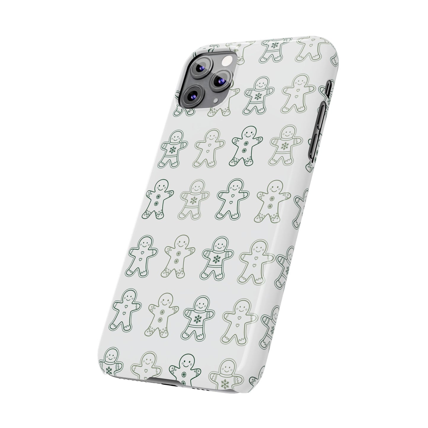 Small Gingerbread Slim Phone Case - Festive Holiday Design