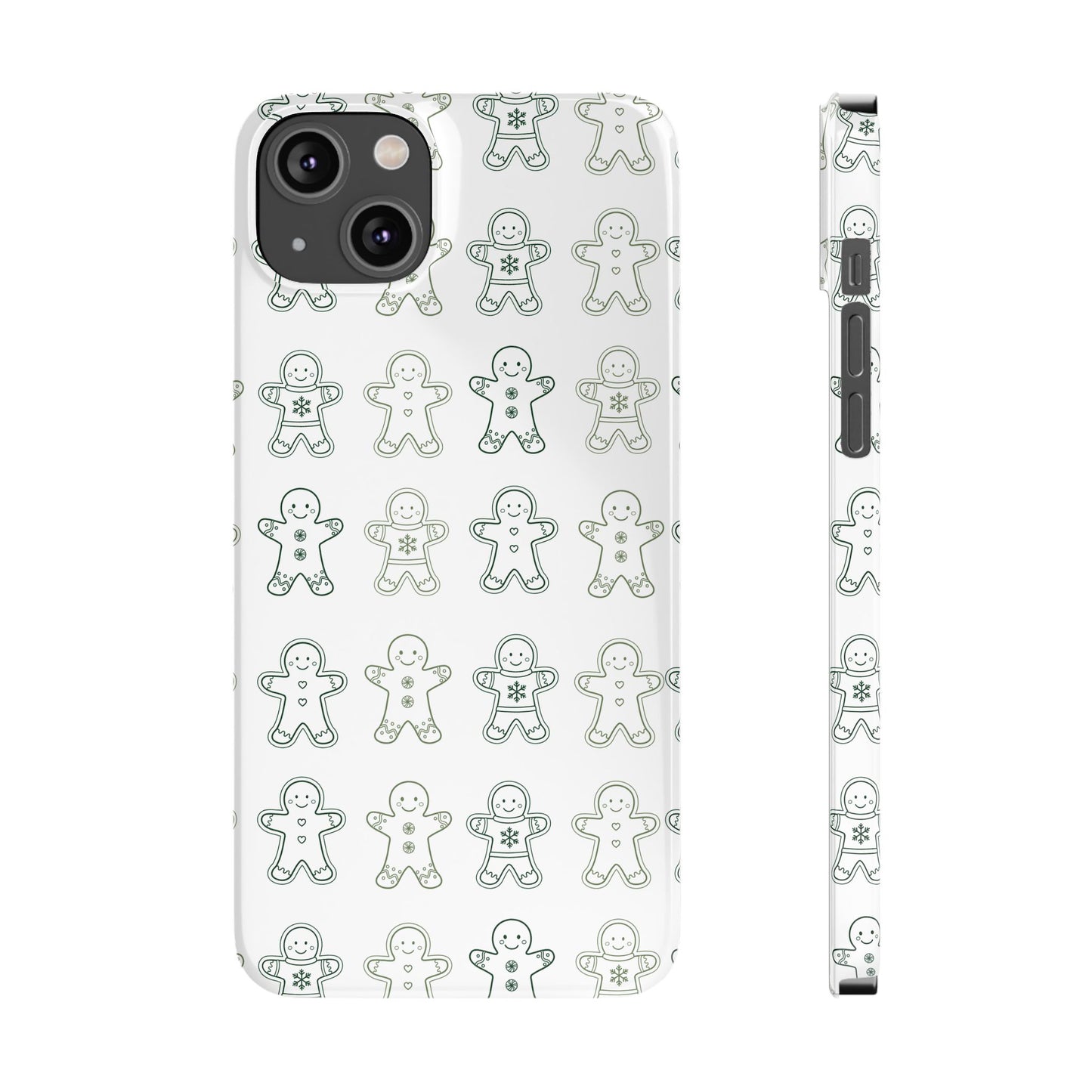 Small Gingerbread Slim Phone Case - Festive Holiday Design