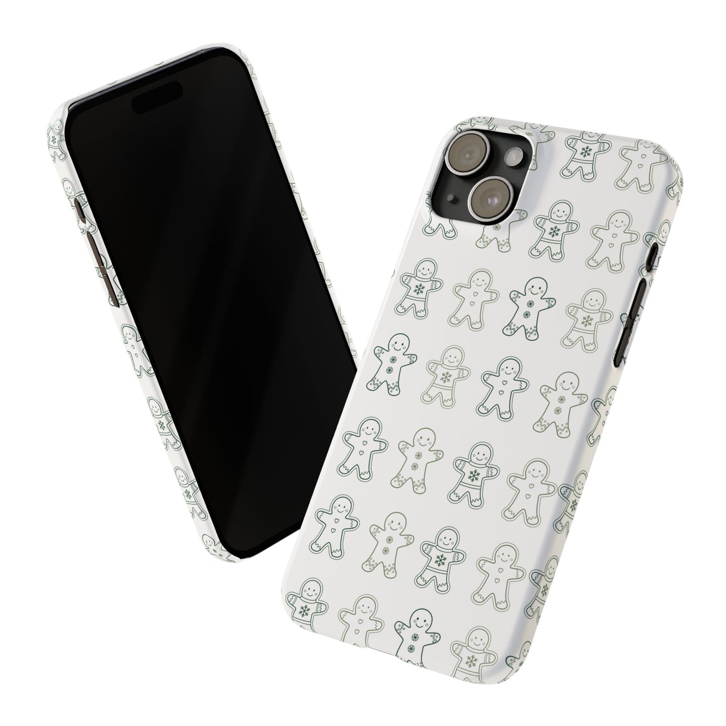 Small Gingerbread Slim Phone Case - Festive Holiday Design