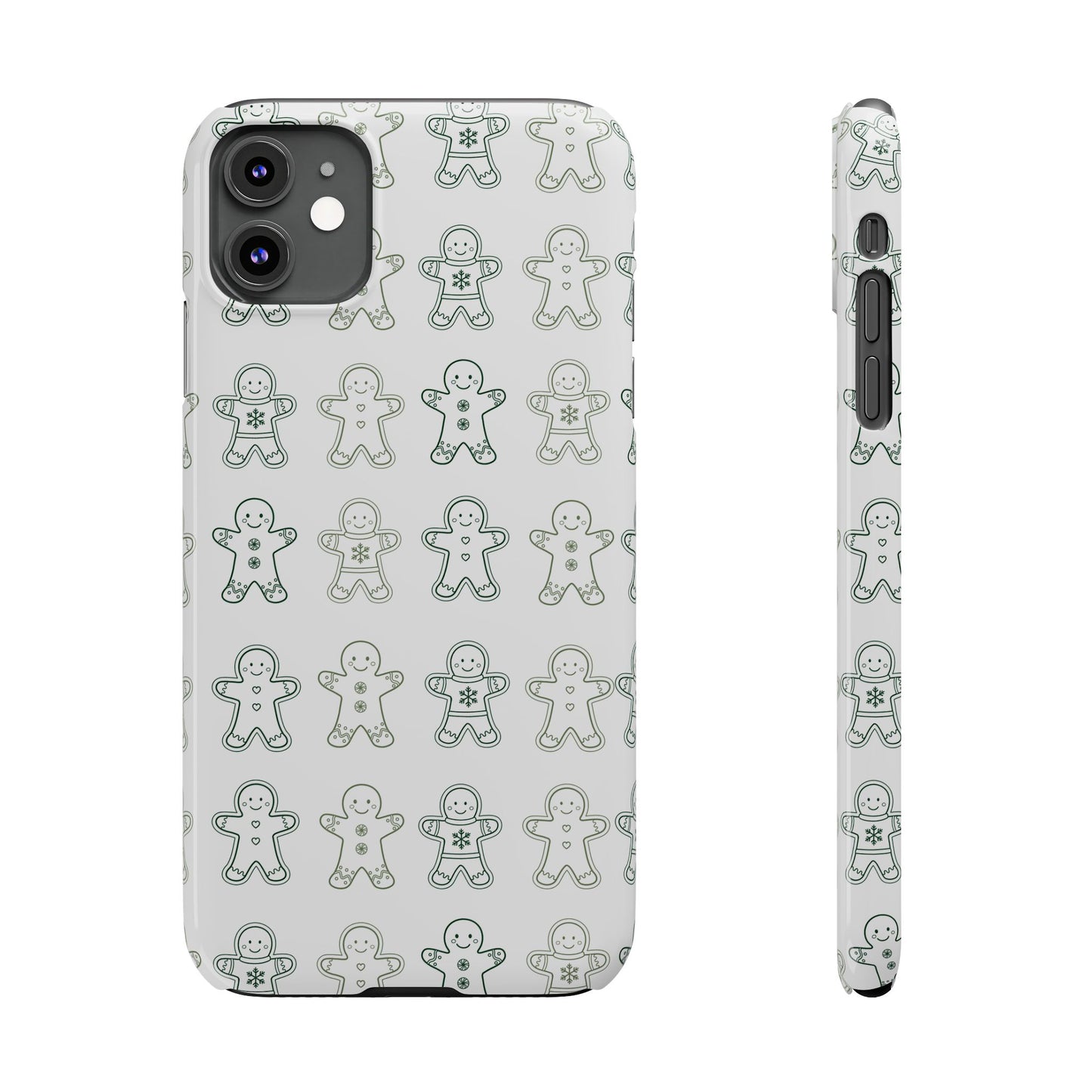 Small Gingerbread Slim Phone Case - Festive Holiday Design