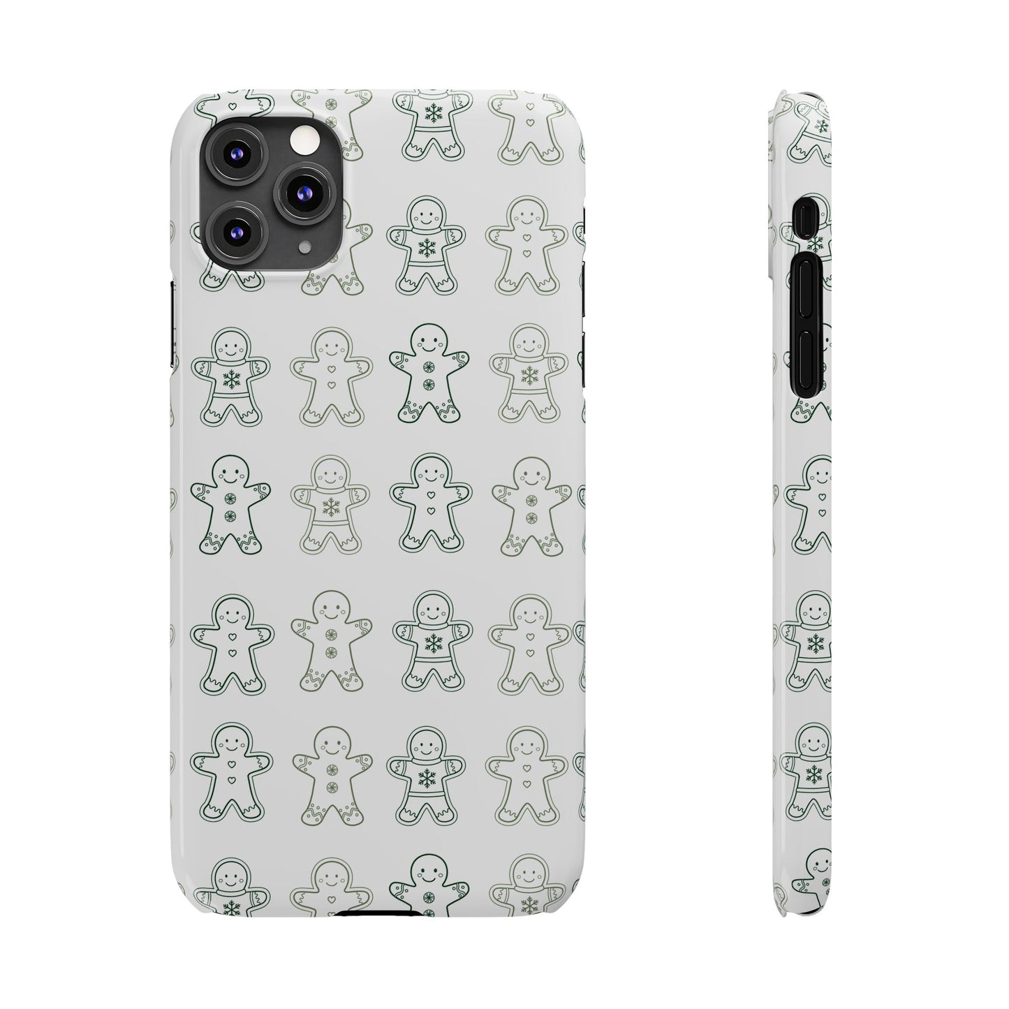 Small Gingerbread Slim Phone Case - Festive Holiday Design